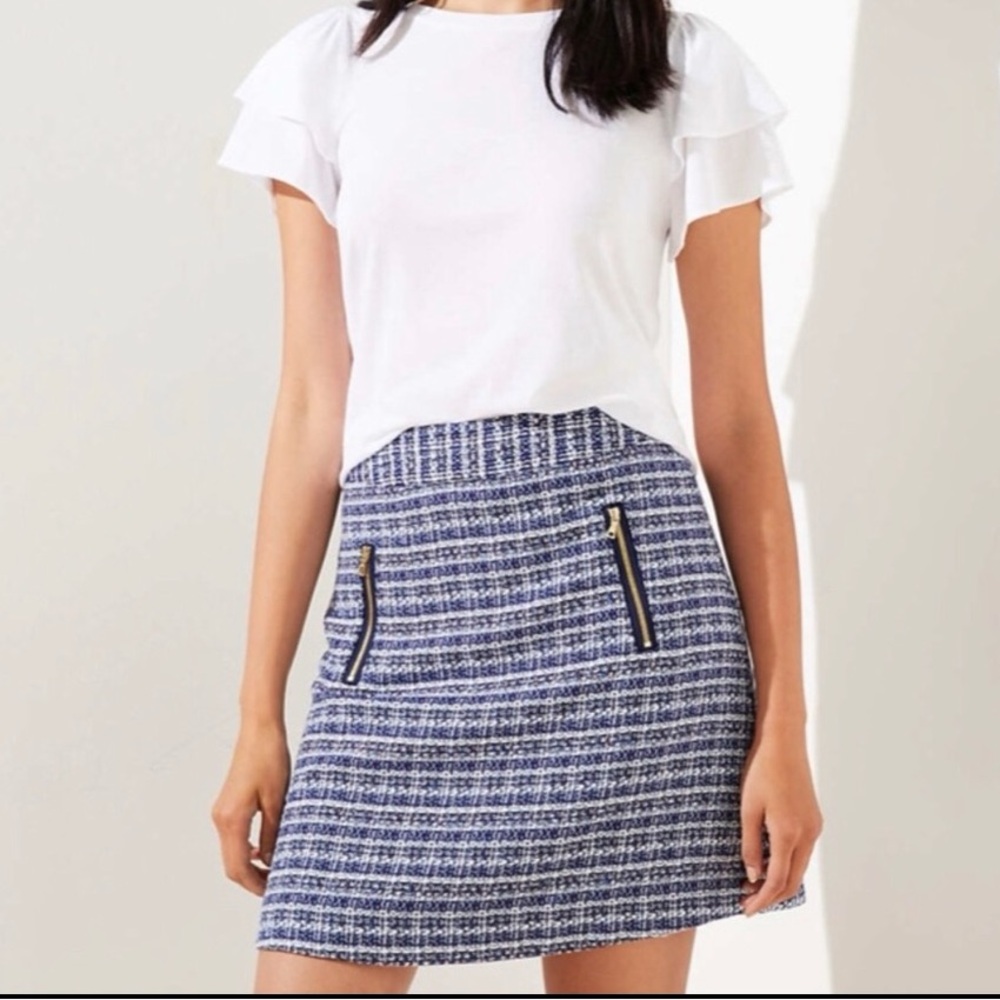Loft Tweed Mini Skirt